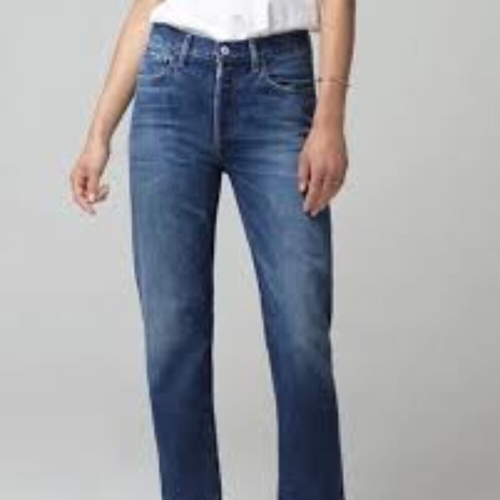 Citizens Of Humanity The Mckenzie Curved Straight Jeans Size 24